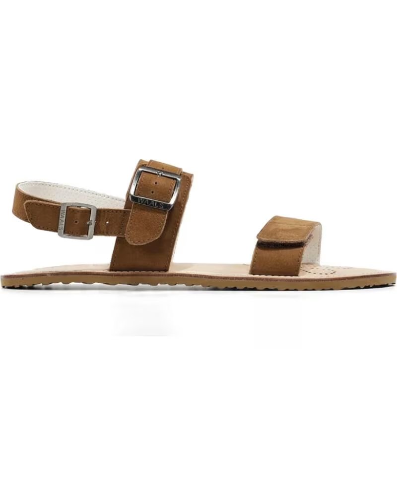 WAALS SANDÁLIA BAREFOOT ARTESANAL DUNE I MULHER CASTANHO MARRóN