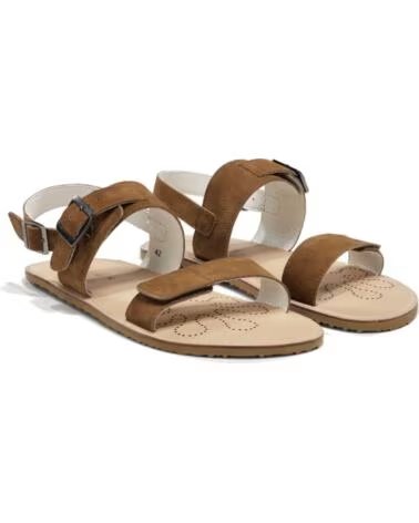 WAALS SANDÁLIA BAREFOOT ARTESANAL DUNE I MULHER CASTANHO MARRóN