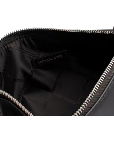 MICHAEL KORS EMPIRE LEATHER SHOULDER BAG FOR WOMEN 32H3S8EW6L NEGRO