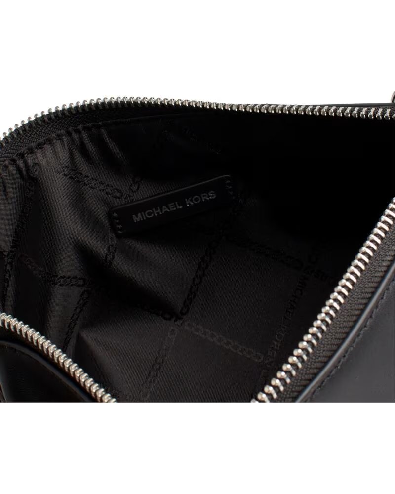MICHAEL KORS EMPIRE LEATHER SHOULDER BAG FOR WOMEN 32H3S8EW6L NEGRO