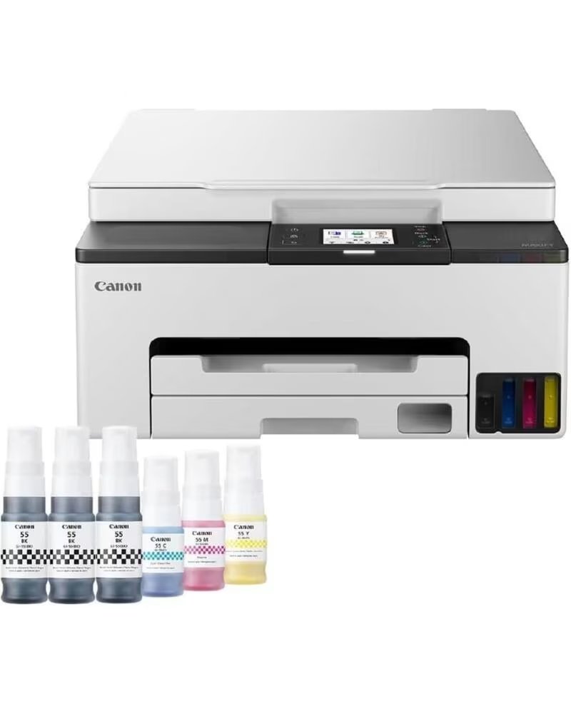 CANON Multifuncion Recargable MAXIFY GX1050 MegaTank 3 en 1 WiFi- Duplex- Pack impresora consumibles XL- Blanca