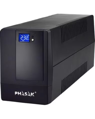 PHASAK Sai ups 2000va display lcd avr 4xschuko ph 9420 2kva