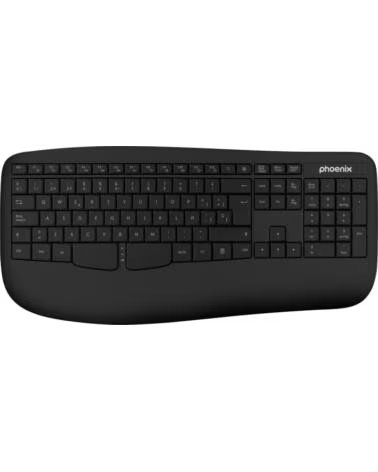 PHOENIX TECHNOLOGIES Phoenix k201 teclado ergonomico inalambrico 2 4ghz negro