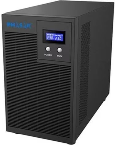 PHASAK SAI Linea Interactiva Protekt 3160 VA- 3160VA-2100W- 6 Salidas- Formato Torre
