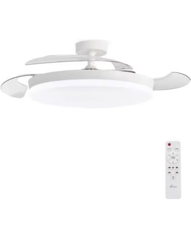 YOEVU 3NOD - VENTILADOR DE TECHO CON LUZ LED CONCEPT OVA MOTOR DC 6 VELOCIDADES CONTROL REMOTO