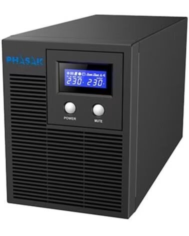 PHASAK SAI Linea Interactiva Protekt 2160 VA- 2160VA-1400W- 4 Salidas- Formato Torre
