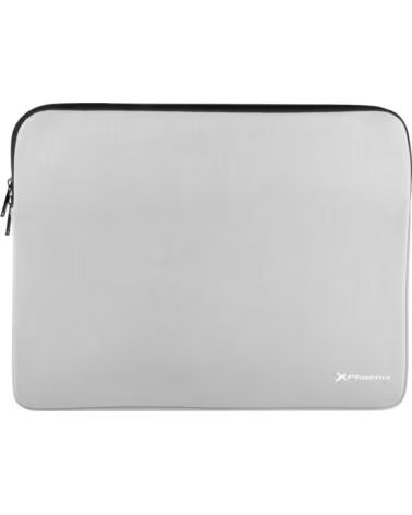 PHOENIX TECHNOLOGIES Funda de neopreno phoenix para tablet o portatil 14 pulgadas interior terciopelo gris