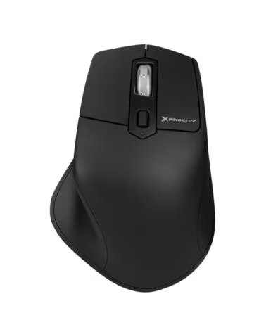 PHOENIX TECHNOLOGIES Raton inalambrico bluetooth phoenix ergo m2 ergonomico multidispositivo y bateria recargable click silencio