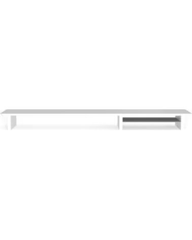 PHOENIX TECHNOLOGIES Phoenix harmony estante elevador de monitor en madera para escritorio blanco con bandeja forrada en fieltro