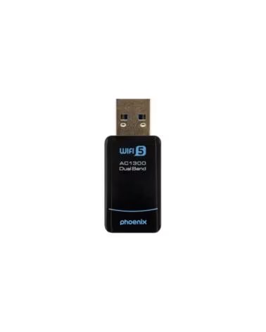 PHOENIX TECHNOLOGIES Phoenix nano adaptador usb receptor red inalambrico 1300mbps dual band