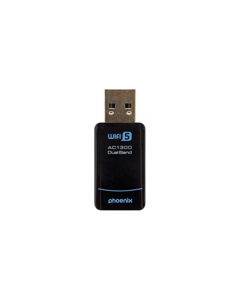PHOENIX TECHNOLOGIES Phoenix nano adaptador usb receptor red inalambrico 1300mbps dual band