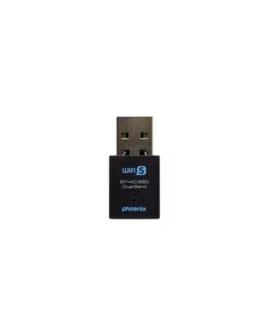 PHOENIX TECHNOLOGIES Nano adaptador phoenix receptor de red wifi bluetooth 2 en 1 650mbps dual band