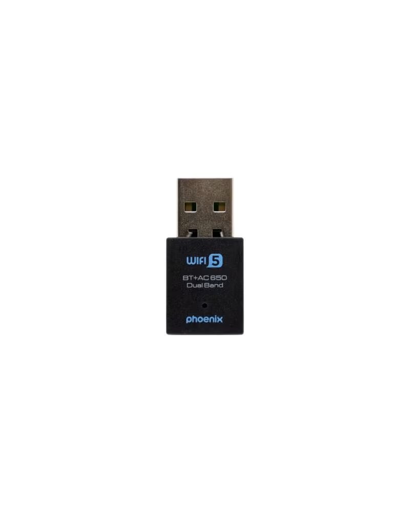 PHOENIX TECHNOLOGIES Nano adaptador phoenix receptor de red wifi bluetooth 2 en 1 650mbps dual band