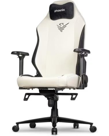 PHOENIX TECHNOLOGIES Silla gaming phoenix monarch remaster cuero napa negra y blanca talla r