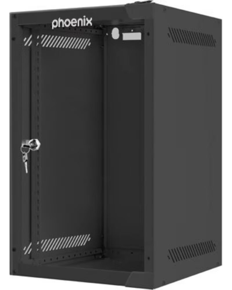 PHOENIX TECHNOLOGIES Armario rack phoenix 9u 280x310x470 mural 10 hasta 20 kg negro