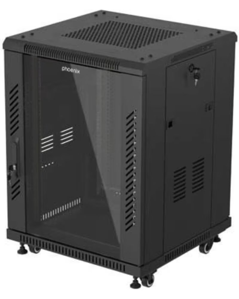 PHOENIX TECHNOLOGIES Armario rack phoenix 15u 600x600 de pie servidor 19 hasta 1000 kg negro