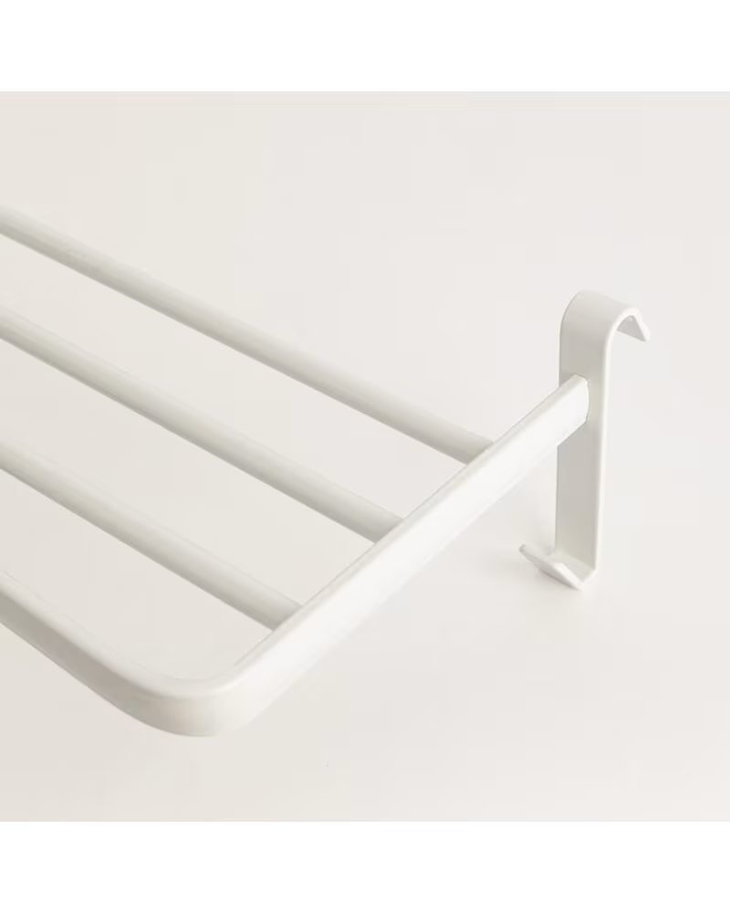 YOEVU repisa blanca con ganchos compatible con toalleros electricos