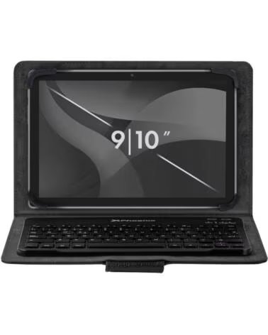 PHOENIX TECHNOLOGIES Funda universal phoenix para tablet hasta 10 pulgadas universal teclado bluetooth negra