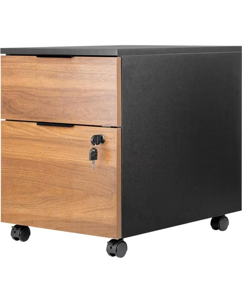 PHOENIX TECHNOLOGIES Cajonera phoenix artisan combinacion negro y madera nogal