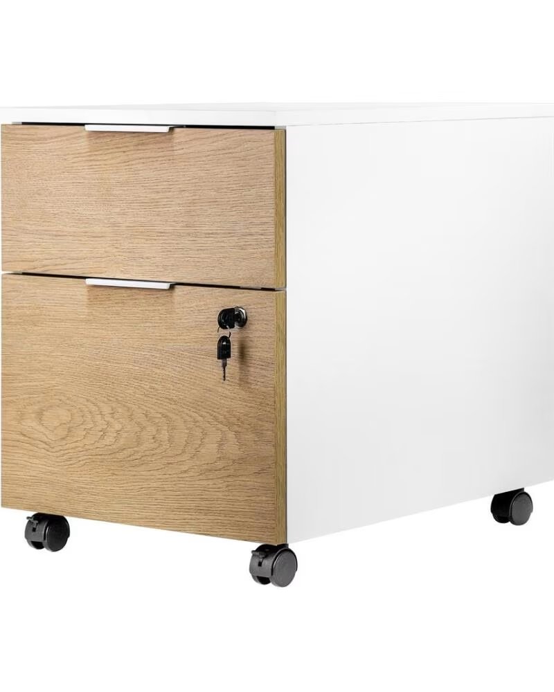 PHOENIX TECHNOLOGIES Cajonera phoenix artisan combinacion blanca y madera natural