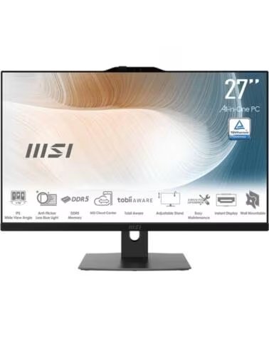 MSI Ordenador all in one am272p - 1096es i7 - 150u 16gb ssd 500gb 27 pulgadas