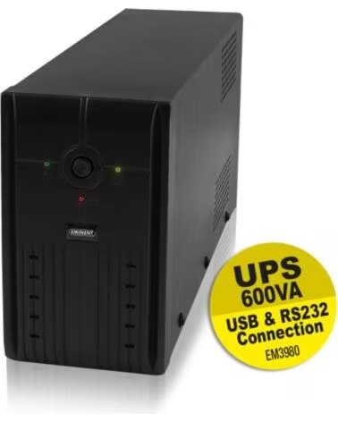 EMINENT Sai ups 600va - 360w - rs232 usb