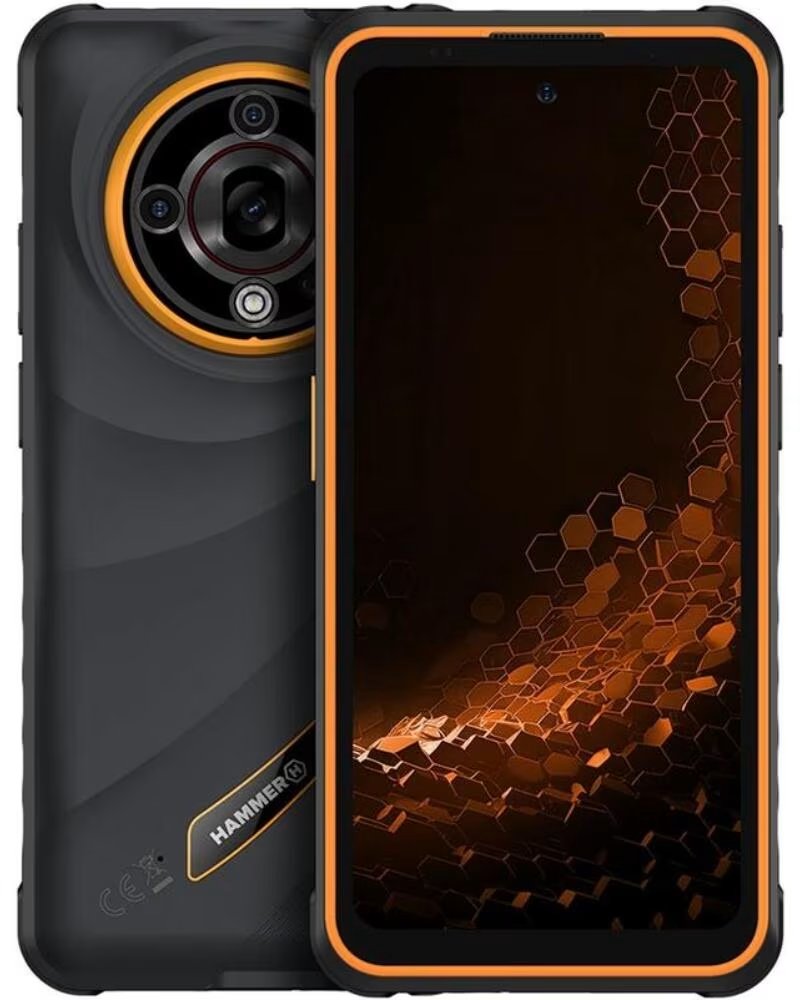 HAMMER Movil rugerizado iron 6 5g 6 - 128gb negro - naranja