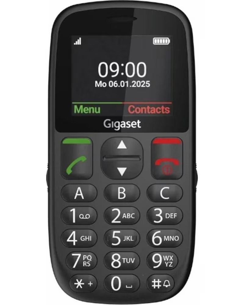 GIGASET Telefono movil gl395 negro para mayores