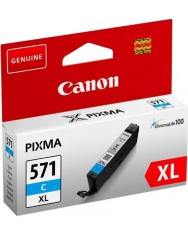 CANON Cartucho de Tinta Original CLI-571CXL Alta Capacidad- Cian