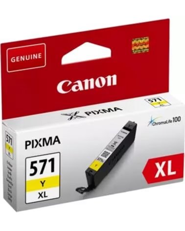CANON Cartucho de Tinta Original CLI-571YXL Alta Capacidad- Amarillo