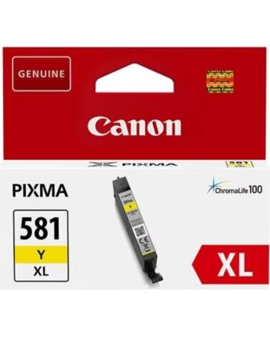 CANON Cartucho de Tinta Original CLI-581YXL Alta Capacidad- Amarillo