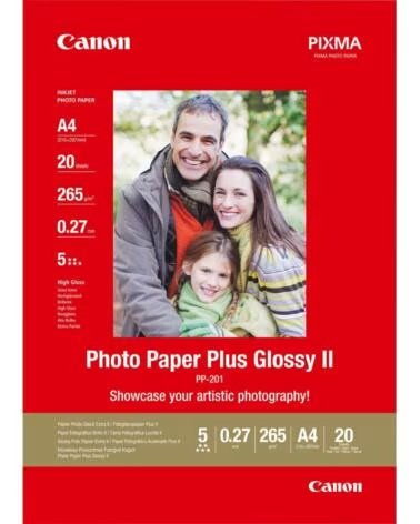 CANON Papel fotografico 2311b019 brillo ii plus pp - 201 a4 - 20 hojas