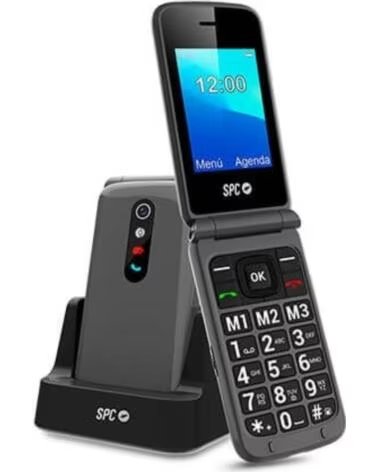 SPC Telefono movil stella 2 titanium tipo tapa - dual sim - 2 4 pulgadas - radio - bluetooth - boton sos