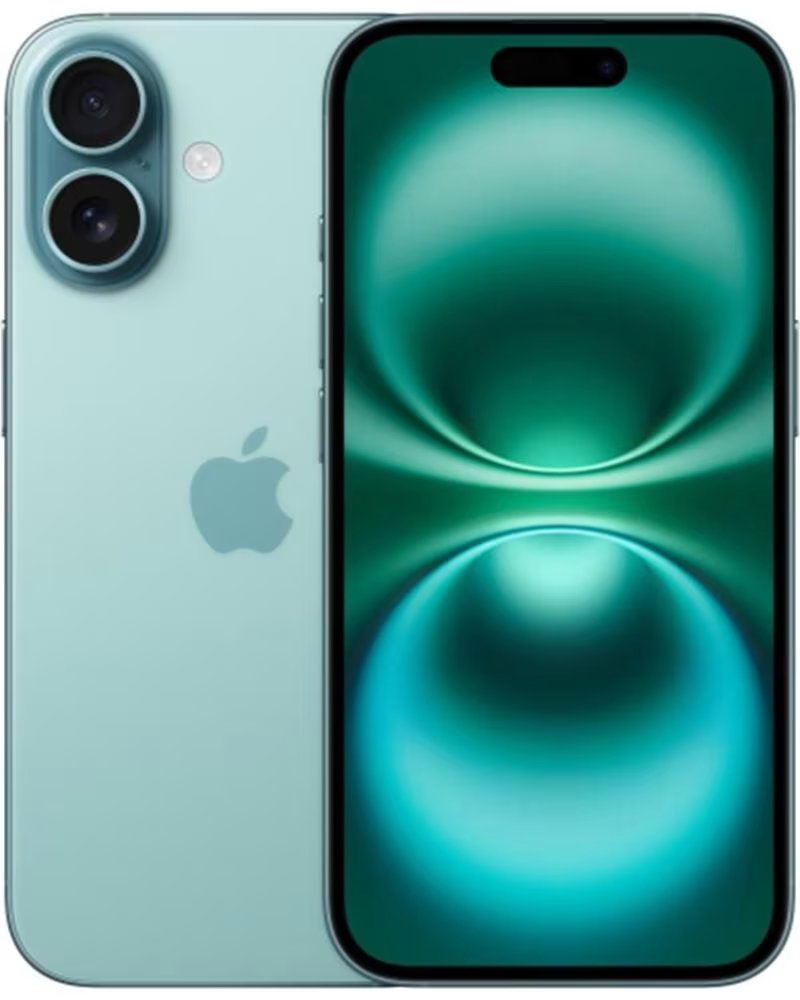 APPLE Smartphone iPhone 16 128GB- 6 1- 5G- Verde Azulado