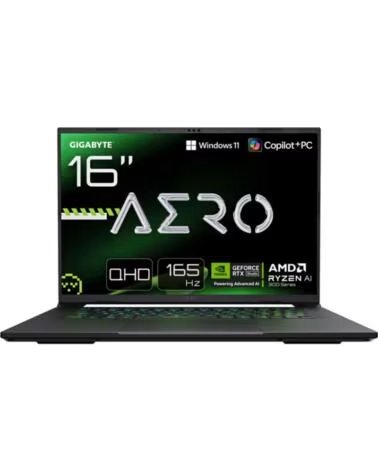 GIGABYTE Portatil aero x16 2wha3esc65ah rai9 - 370hx - 32gb - ssd 1tb - rtx 5070 8gb - 16 pulgadas fhd - w11h
