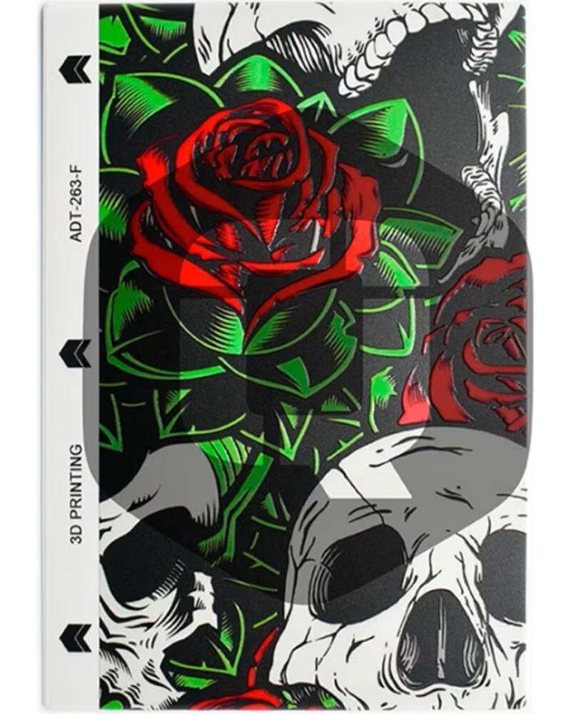 QCHARX INTERNATIONAL Lamina trasera de personalizacion qcharx calaveras 1