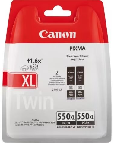CANON Pack cartucho tinta pgi - 550xl negro 2 uds