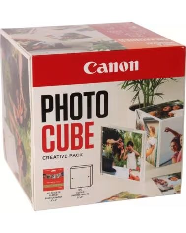 CANON Papel pp - 201 5x5 pulgadas 40 hojas marco fotos xlboom acrilico 13x13cm photo cube white - creative pack last - orange