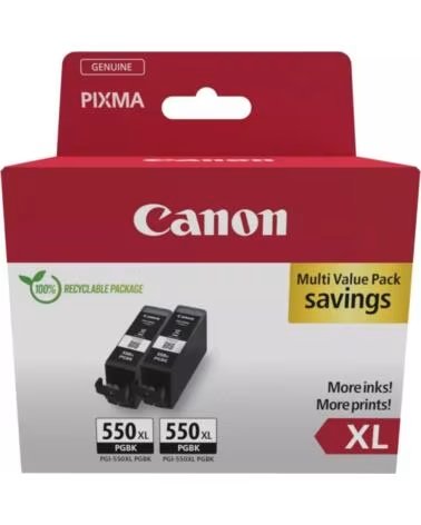 CANON Pack cartucho tinta pgi - 550xl negro 2 uds