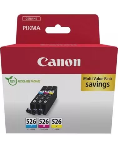 CANON Multipack cli - 526 c - m - a mg5150 - mg5250 - mg6150 - mg8150 - ip4850 blister