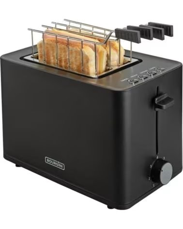 BOURGINI Tostadora con accesorios sandwich color negro 140402