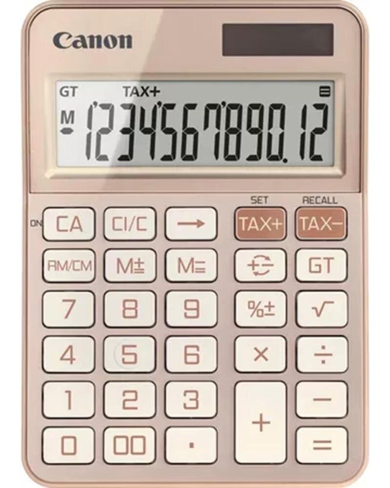 CANON Calculadora sobremesa ks - 125kb - rg emea hb 12 digitos oro rosa