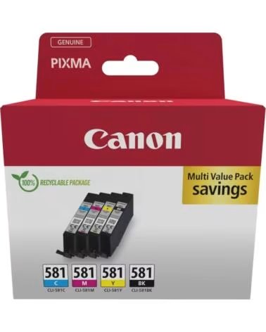 CANON Multipack tinta cli - 581 bk - c - m - y