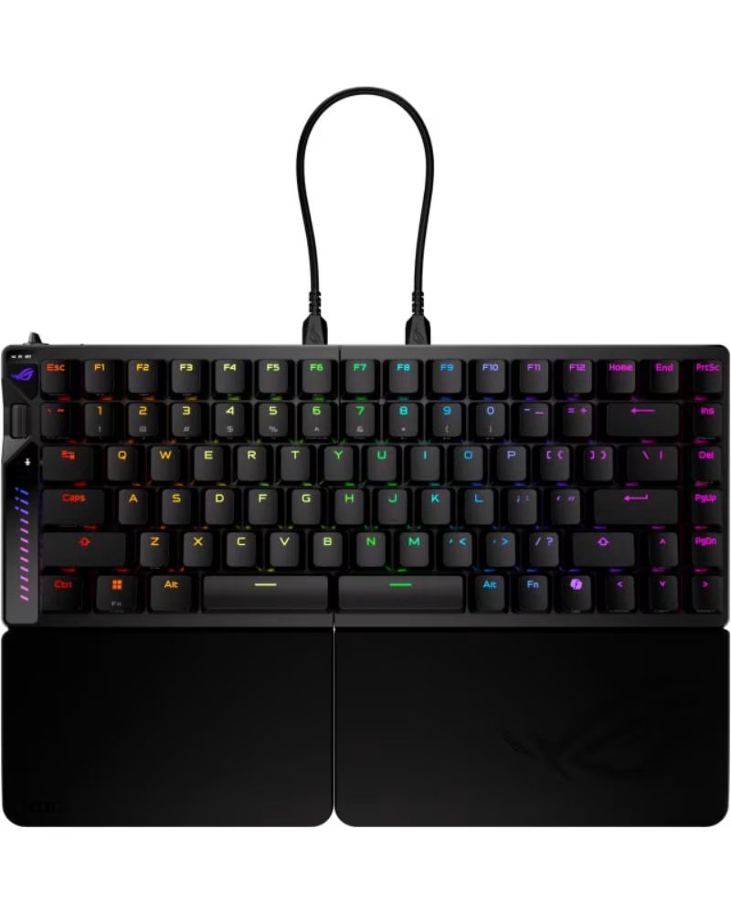 ASUS Teclado gaming rog falcata inalambrico rgb negro ingles