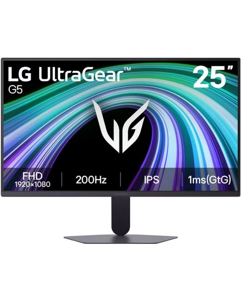 LG Monitor Gaming UltraGear G5 25G523B-B 25- Full HD- 1ms- 200Hz- IPS- Negro