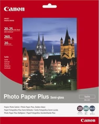 CANON Papel foto sg - 201 1686b018 8x10 - 20 hojas - semisatinado