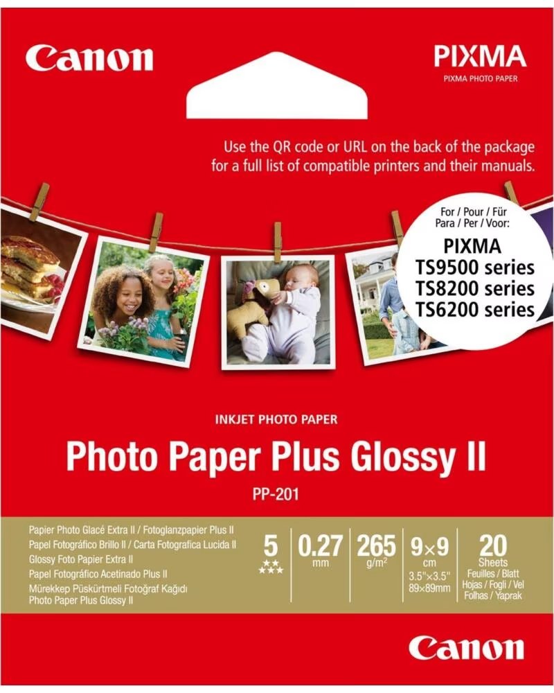 CANON Papel foto pp - 201 2311b070 9x9 - 20 hojas
