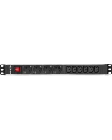 SALICRU Regleta para rack 19 pulgadas sps pdu 4 tomas schuko 6 tomas iec interruptor