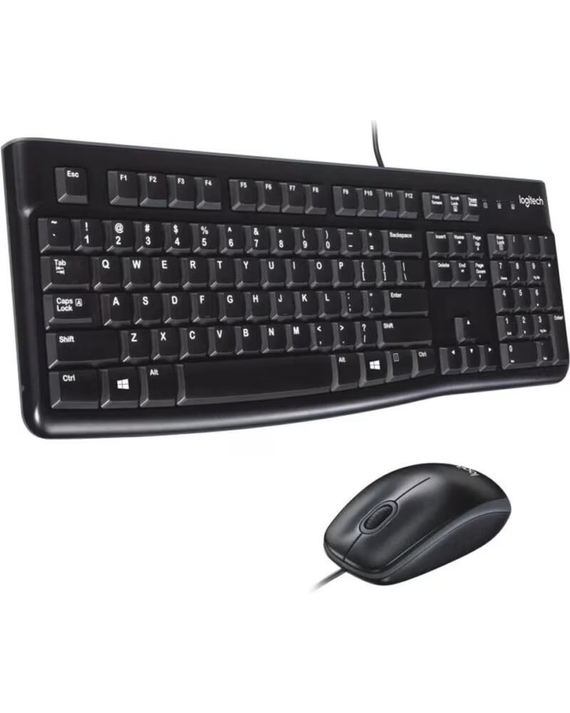 LOGITECH Combo teclado y raton mk120 optico usb 2 0 negro