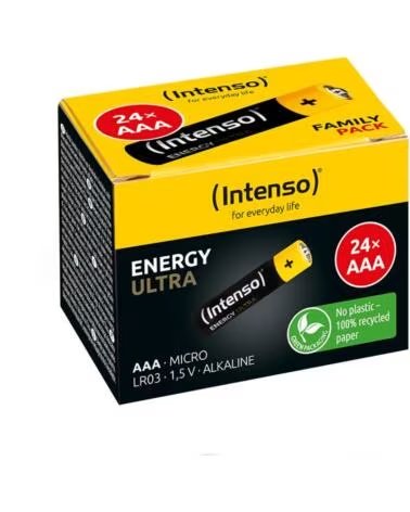 INTENSO Pack de pilas alcalinas energy ultra aaa lr03 24 unidades